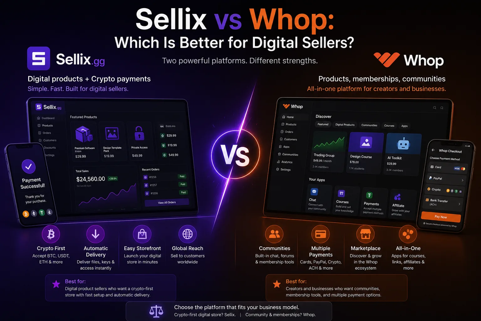 Sellix vs Whop: Which Is Better for Digital Sellers?